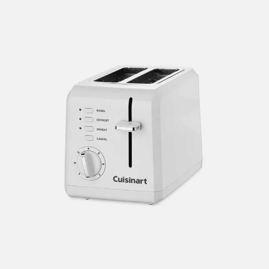 2 SLICE COMPACT TOASTER WHITE